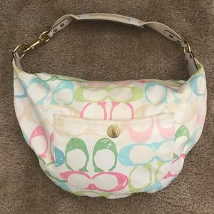 Authentic Colorful Coach Shoulder Bag